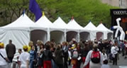 Tribeca Tent with group of people